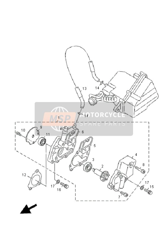 Yamaha XF50E 4T GIGGLE 2008 Pompe à eau pour un 2008 Yamaha XF50E 4T GIGGLE